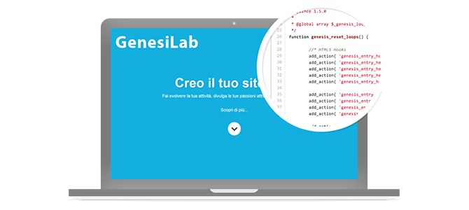 creare sito web