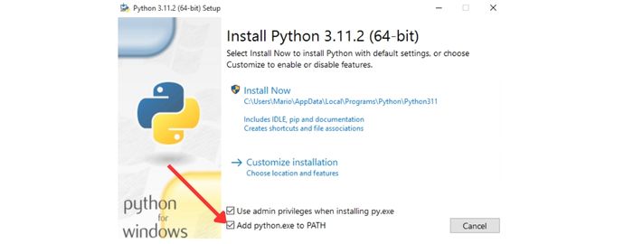 Installazione Python