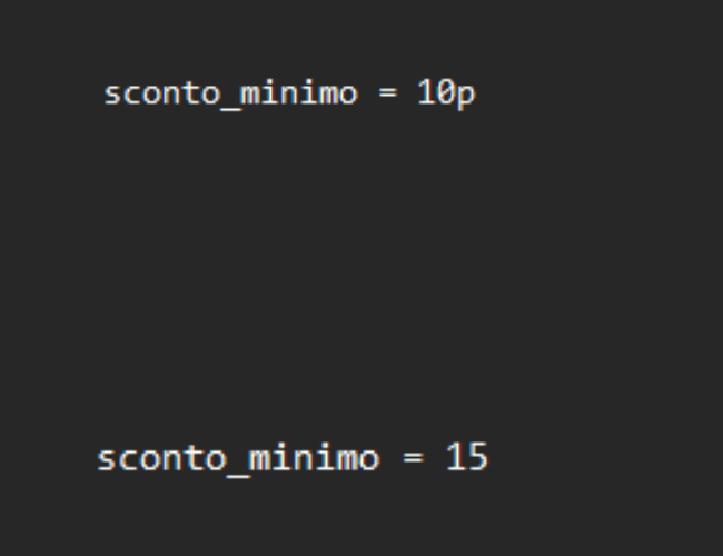 Sconto minimo TrackerBot